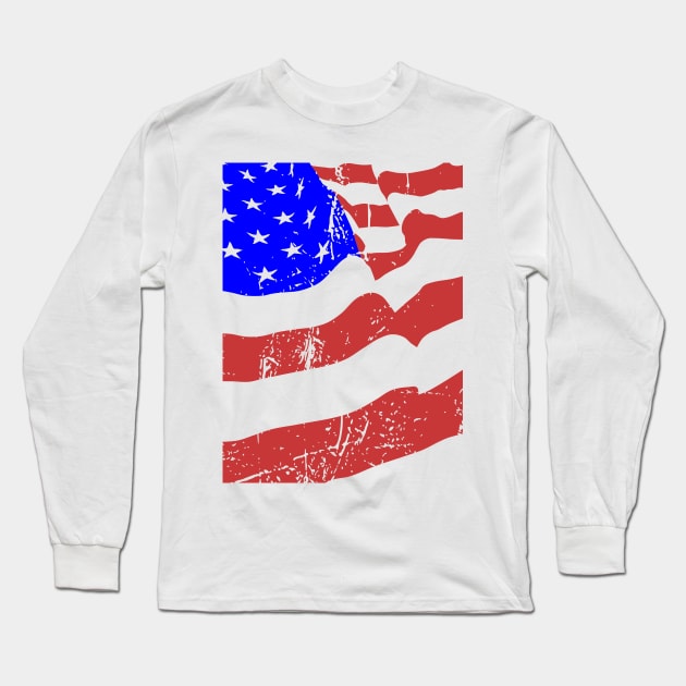 Stars and stripes Long Sleeve T-Shirt by beangrphx